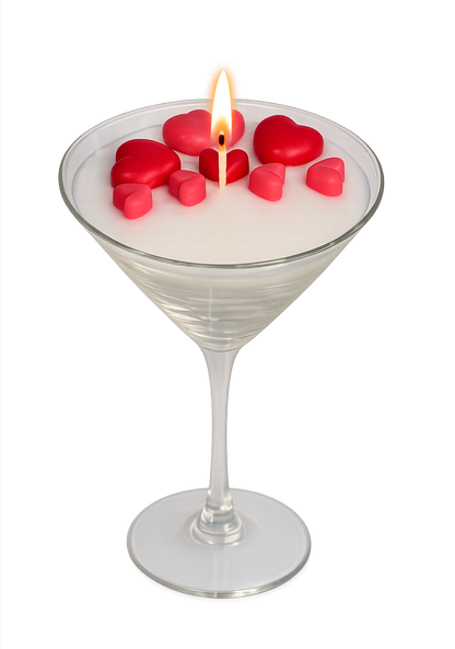 Sweetheart Martini Candle