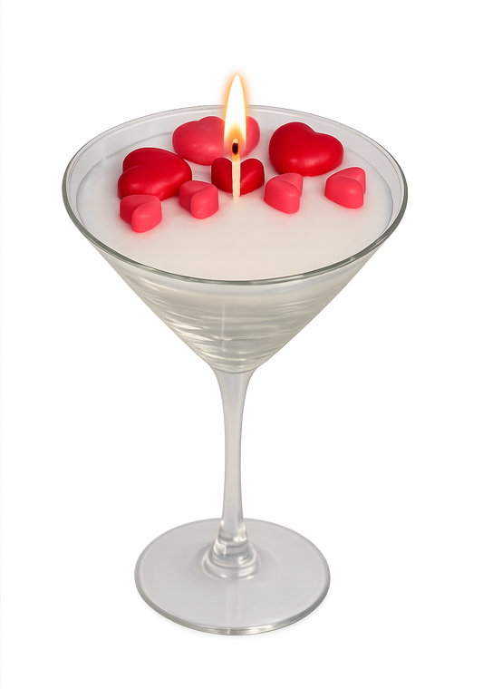 Sweetheart Martini Candle